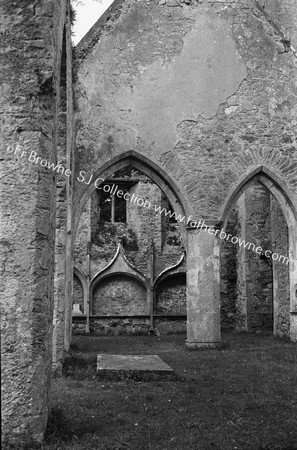 FRANCISCAN FRIARY LOOKING N.E. FROM S.W. CORNER OF TRANSEPT TOWARDS NAVE